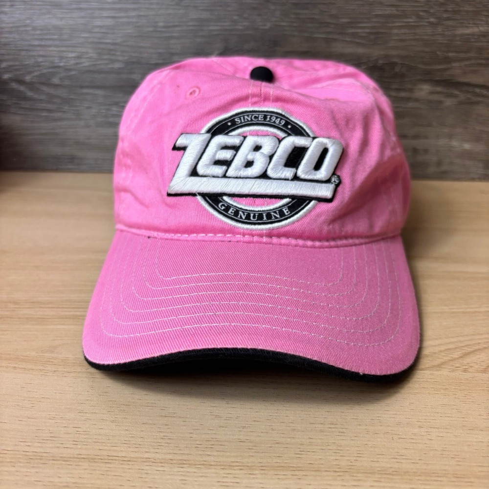 Zebco Hat Cap Strap Back Womens Pink Adjustable